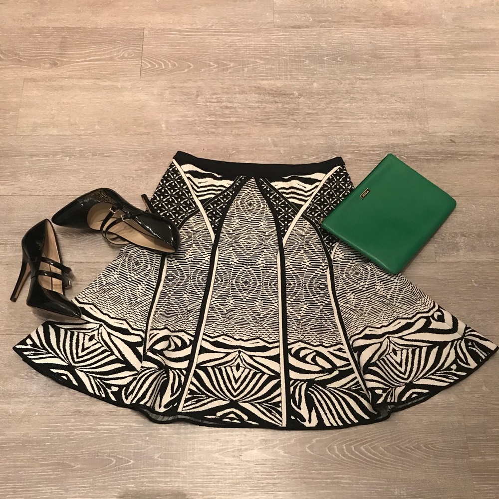 Diane Von Furstenberg Samara Zebra tattoo skirt
